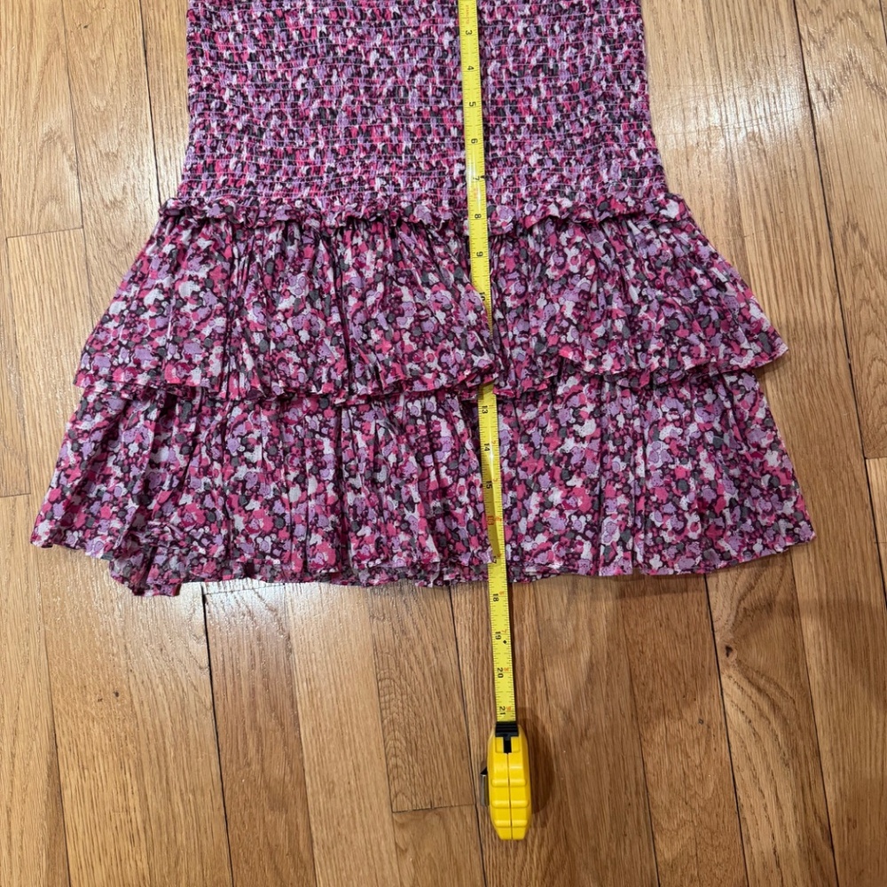 Etoile Isabel Marant Naomi Floral Smocked Mini Skirt NWT Size 36 FR (US 4) - Picture 14 of 14